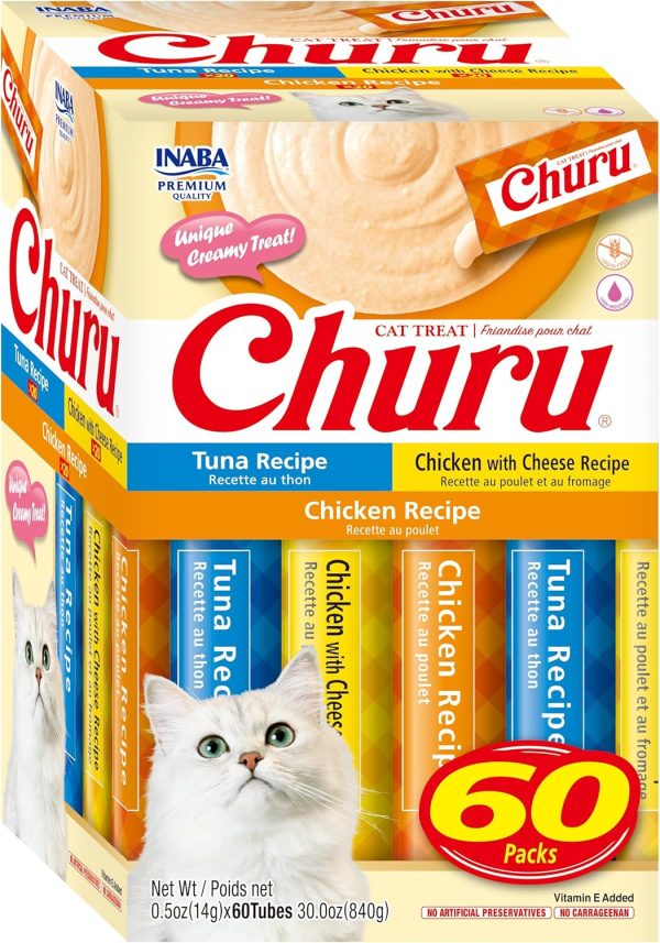 Inaba Cat Treats Hydrating Tuna Chicken Variety Box-0