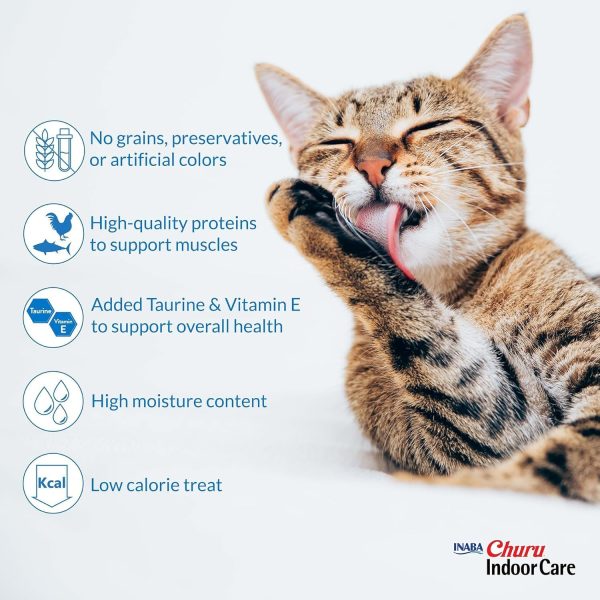 Inaba Churu Hairball Control Cat Treats Hydration Fiber-4