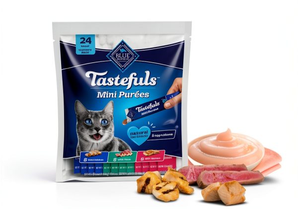 Blue Buffalo Tastefuls Mini Purées Cat Treats Topper Snack-3