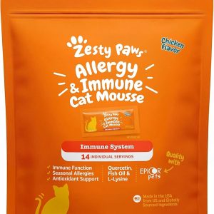 Zesty Paws Cat Allergy Immune Mousse Treats Relief-0