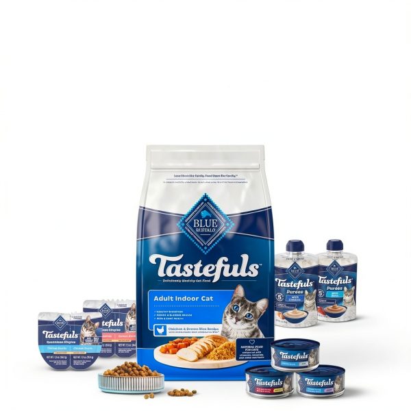 Blue Buffalo Tastefuls Mini Purées Cat Treats Topper Snack-8