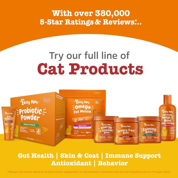 Zesty Paws Hairball Cat Squeeze Treats for Gut Health-6