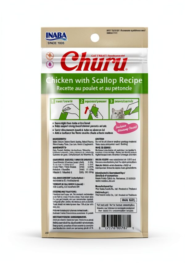 Inaba Churu Cat Treats Hydrating Lickable Tubes Natural-1