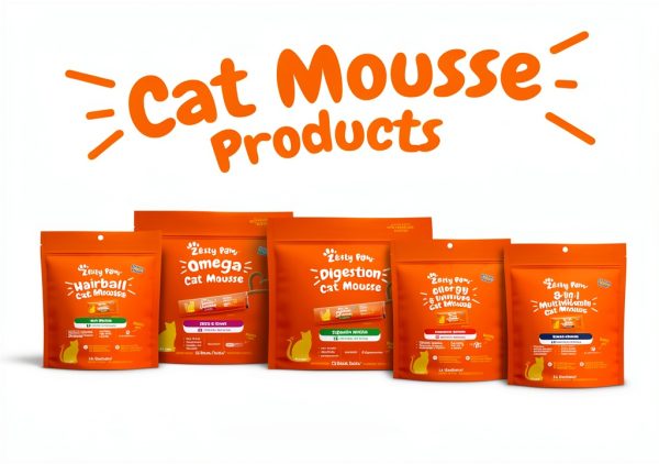 Calming Cat Mousse Zesty Paws Relaxation Supplement for Cats-4