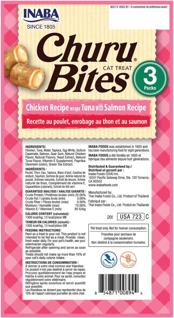 Inaba Cat Treats Soft Bites with Churu Filling for Cats-1