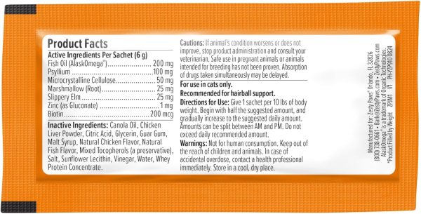 Zesty Paws Hairball Cat Squeeze Treats for Gut Health-8