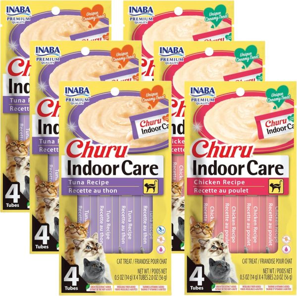 Inaba Churu Hairball Control Cat Treats Hydration Fiber-0