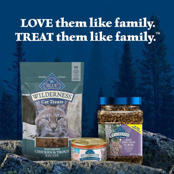 BLUE Wilderness Grain-Free Cat Treats Chicken Trout-7