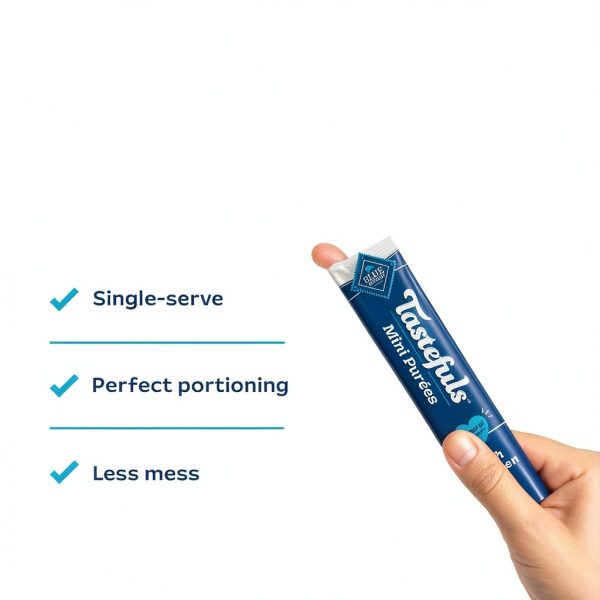 Blue Buffalo Tastefuls Mini Purées Cat Treats Topper Snack-6