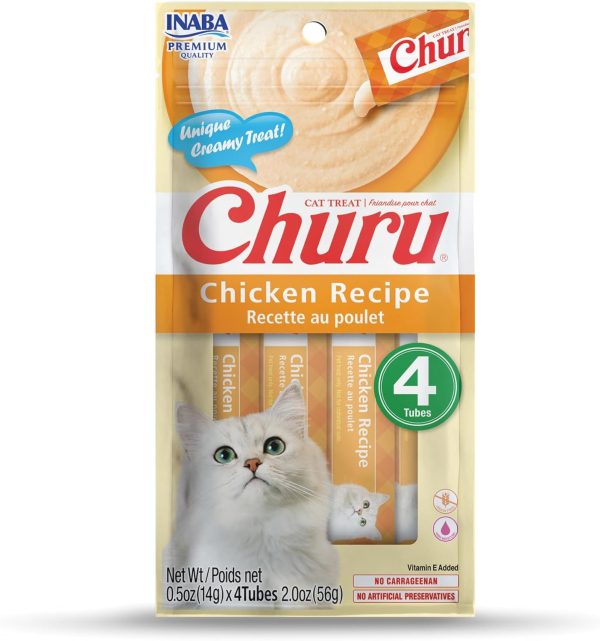 Inaba Churu Cat Treats Hydrating Lickable Tubes Natural-0
