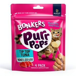 Bonkers Freeze Dried Tuna Cat Treats Lickable Purr Pops-0