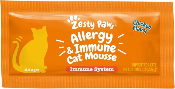 Zesty Paws Cat Allergy Immune Mousse Treats Relief-5
