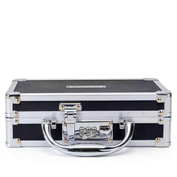Vaultz Combination Lock Medicine Box Black Chrome-5