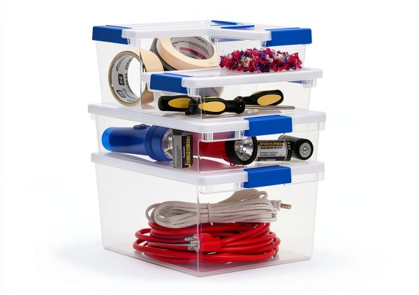 Sterilite Clear Stackable Storage Box 2 Pack-1