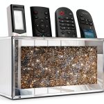 Gothico Silver Glass Remote Holder RH01 Wall Mount Modern Art Deco-0