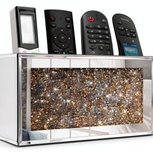 Gothico Silver Glass Remote Holder RH01 Wall Mount Modern Art Deco-0
