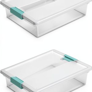 Sterilite Clear Stackable Storage Box 2 Pack-0
