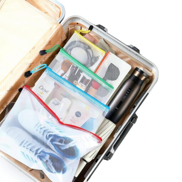 UMETDO Zipper Document Organizer Set 24pcs Multi-Color Plastic Pouches-5