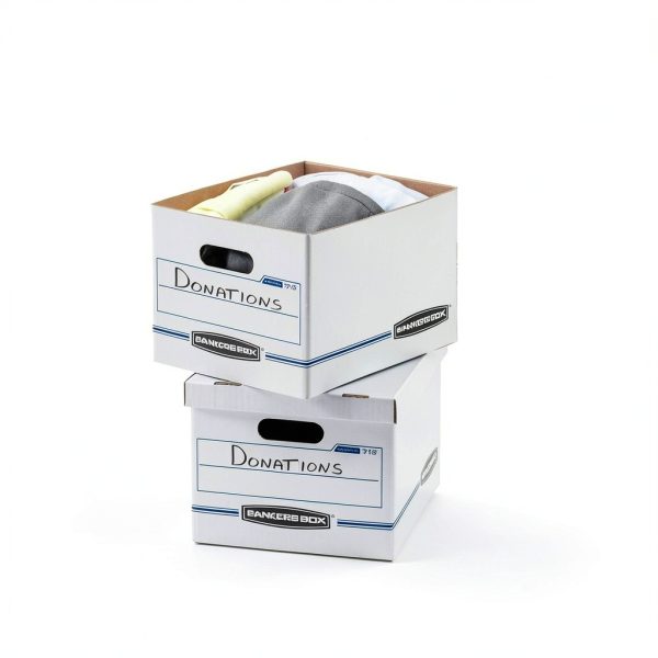 Bankers Box White Cardboard File Box with Lid 30 Pack-1