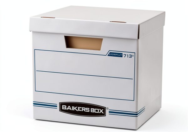 Bankers Box Cardboard File Boxes with Lift-Off Lid 12 Pack-0
