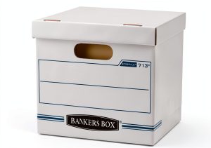 Bankers Box 6 Pack Cardboard File Box with Flip Top Lid 15L-0