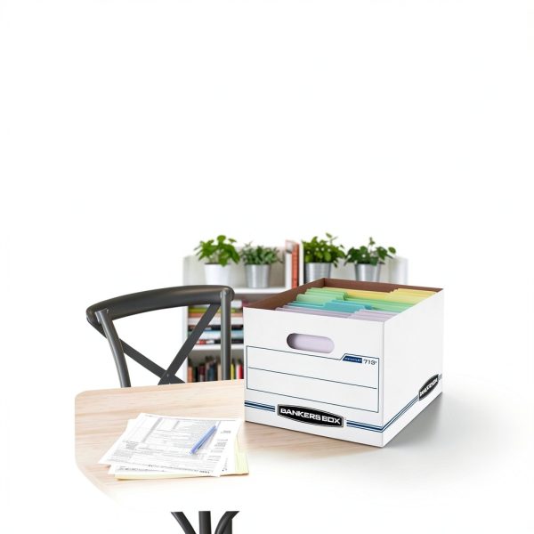 Bankers Box Cardboard File Boxes with Lift-Off Lid 12 Pack-2