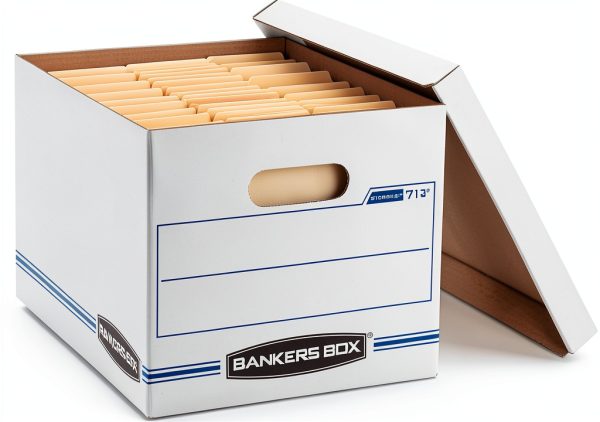 Bankers Box Cardboard File Boxes with Lift-Off Lid 12 Pack-5