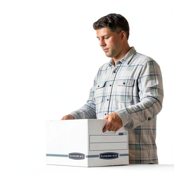 Bankers Box File Box 4‑Pack Portable Flip‑Top, 60% Recycled Cardboard-3