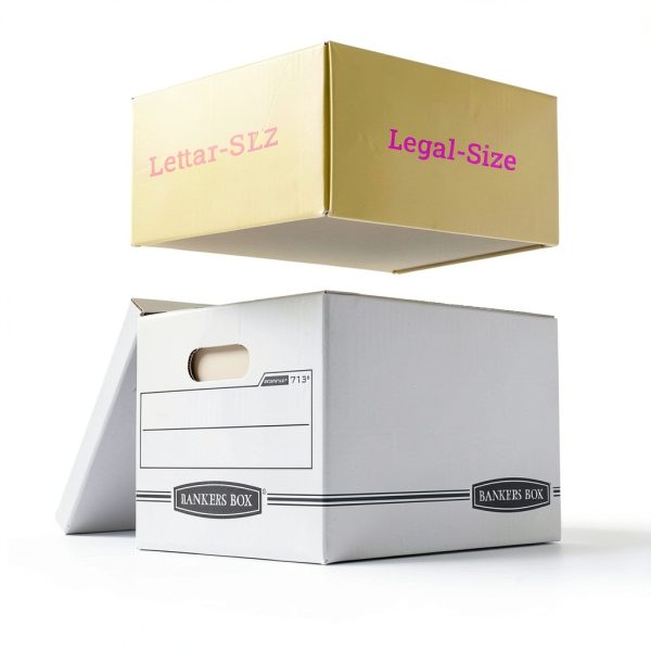 Bankers Box 6 Pack Cardboard File Box with Flip Top Lid 15L-1