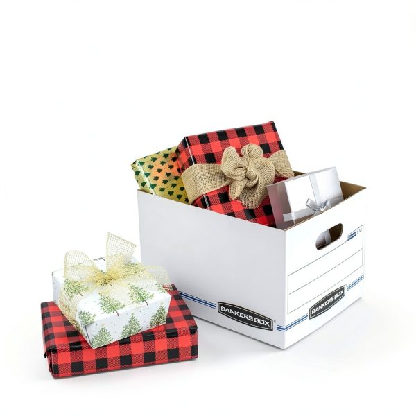 Bankers Box White Cardboard File Box with Lid 30 Pack-7