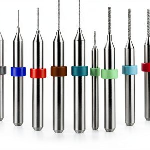 Lothee 30 Pcs Shank Tungsten Carbide Micro Drill Bits Set, Tungsten Steel PCB Print Circuit Board Flute CNC Router Bits for Rough Stone Print Circuit Board Jewelry Engraving (0.1-3.0 mm)-0