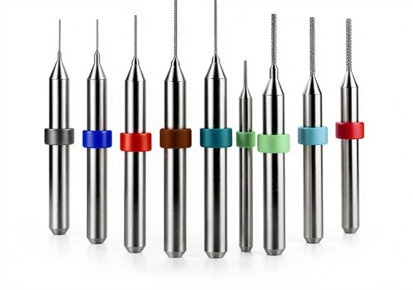 Lothee 30 Pcs Shank Tungsten Carbide Micro Drill Bits Set, Tungsten Steel PCB Print Circuit Board Flute CNC Router Bits for Rough Stone Print Circuit Board Jewelry Engraving (0.1-3.0 mm)-0