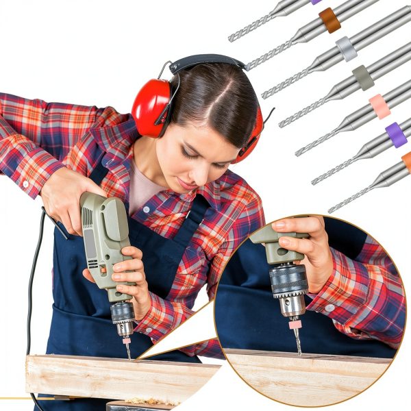 Lothee 30 Pcs Shank Tungsten Carbide Micro Drill Bits Set, Tungsten Steel PCB Print Circuit Board Flute CNC Router Bits for Rough Stone Print Circuit Board Jewelry Engraving (0.1-3.0 mm)-3