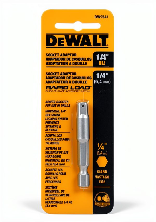 DEWALT Hex Socket Adapter, 1/4-Inch (DW2541)-1